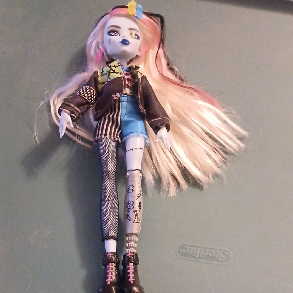 Fashion Doll with Multicolor Hair and Unique Outfit